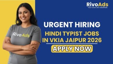 Hindi Typist Jobs in VKIA Jaipur 2026