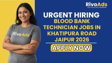 Blood Bank Technician Jobs in Khatipura Road Jaipur 2026