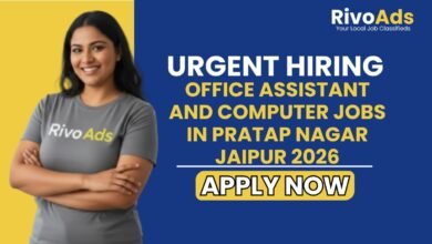 Office Assistant and Computer Jobs in Pratap Nagar Jaipur 2026