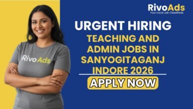 Teaching and Admin Jobs in Sanyogitaganj Indore 2026
