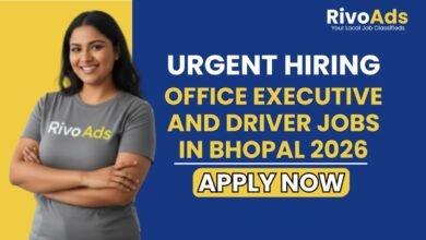 Office Executive and Driver Jobs in Bhopal 2026