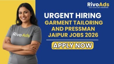 Garment Tailoring and Pressman Jaipur Jobs 2026