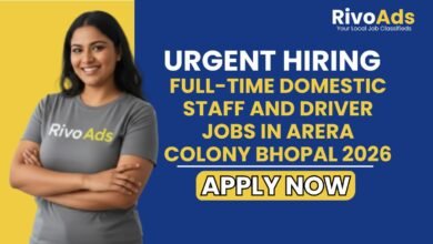 Full-Time Domestic Staff and Driver Jobs in Arera Colony Bhopal 2026