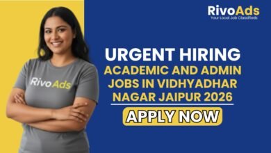 Academic and Admin Jobs in Vidhyadhar Nagar Jaipur 2026