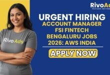Account Manager FSI Fintech Bengaluru Jobs 2026