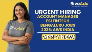 Account Manager FSI Fintech Bengaluru Jobs 2026