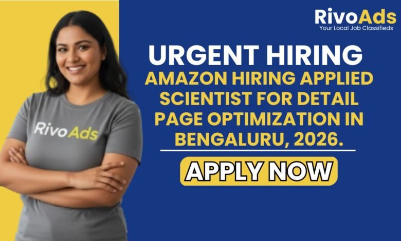 Applied Scientist Bengaluru Detail Page Jobs 2026