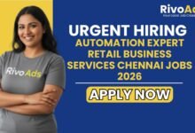 Automation Expert Retail Business Services Chennai Jobs 2026