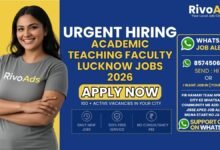 Academic Teaching Faculty Lucknow Jobs 2026