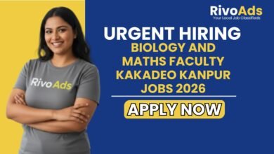 Biology and Maths Faculty Kakadeo Kanpur Jobs 2026