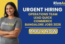 Operations Team Lead Quick Commerce Bangalore Jobs 2026