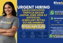 Sales Executive Tripolia Bazar Jaipur Jobs 2026 at artificial jewellery retail establishment