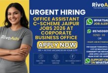 Office Assistant C-Scheme Jaipur Jobs 2026 at corporate business office