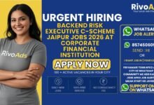 Backend Risk Executive C-Scheme Jaipur Jobs 2026 at corporate financial institution