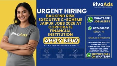Backend Risk Executive C-Scheme Jaipur Jobs 2026 at corporate financial institution