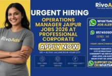 Operations Manager Jaipur Jobs 2026 at professional corporate and transport hub.