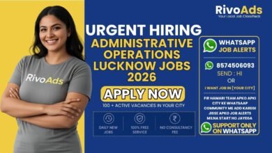 Administrative Operations Lucknow Jobs 2026 for various professional roles.