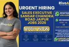 Sales Executive Sansar Chandra Road Jaipur Jobs 2026 at corporate business center.