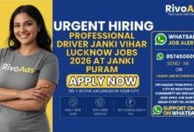 Professional Driver Janki Vihar Lucknow Jobs 2026 at Janki Puram