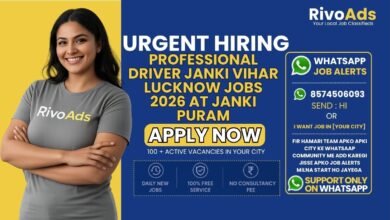 Professional Driver Janki Vihar Lucknow Jobs 2026 at Janki Puram
