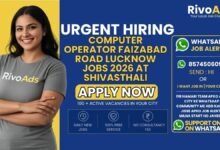 Computer Operator Faizabad Road Lucknow Jobs 2026 at Shivasthali