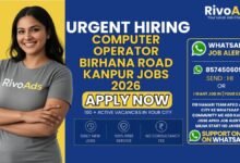 Computer Operator Birhana Road Kanpur Jobs 2026 at commercial business hub.