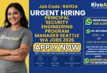 Principal Security Engineering Program Manager Seattle WA Jobs 2026 at Apple corporate office.