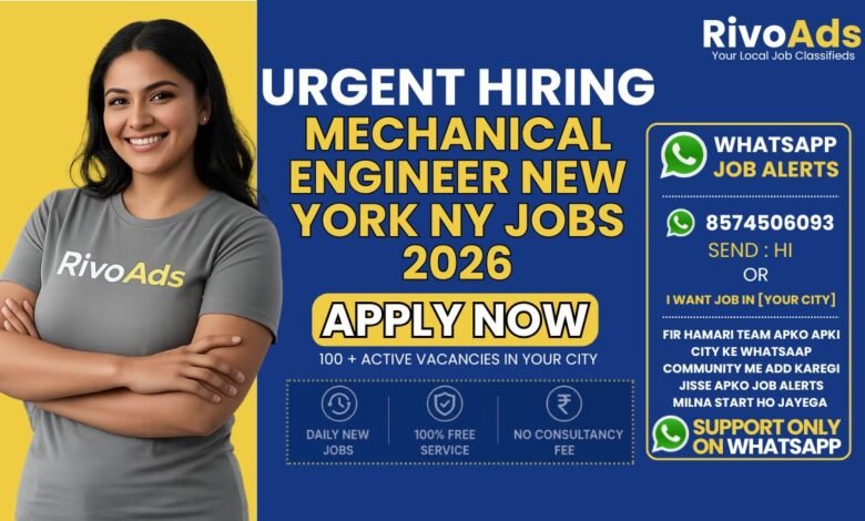 Mechanical Engineer New York NY Jobs 2026 at BCG Glass Industry facility.