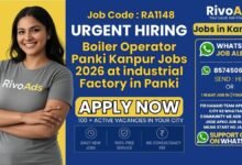 Boiler Operator Panki Kanpur Jobs 2026 at industrial factory in Panki