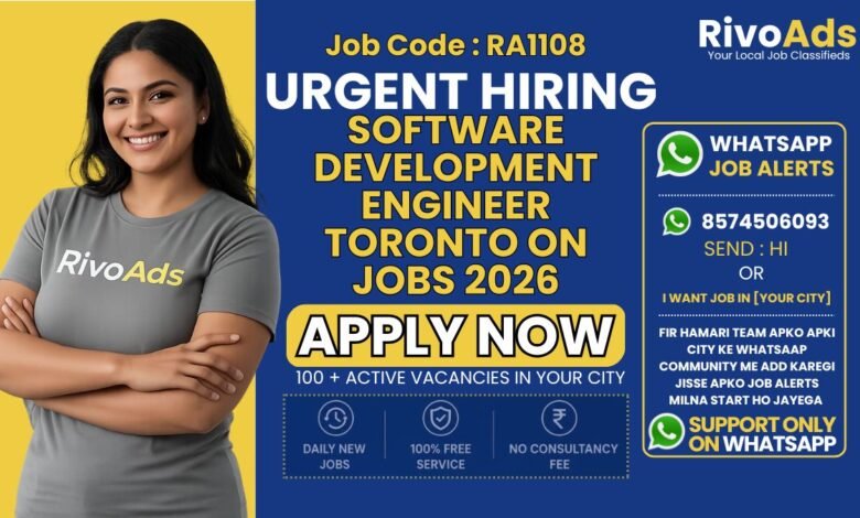 Software Development Engineer Toronto ON Jobs 2026 at Amazon development center.