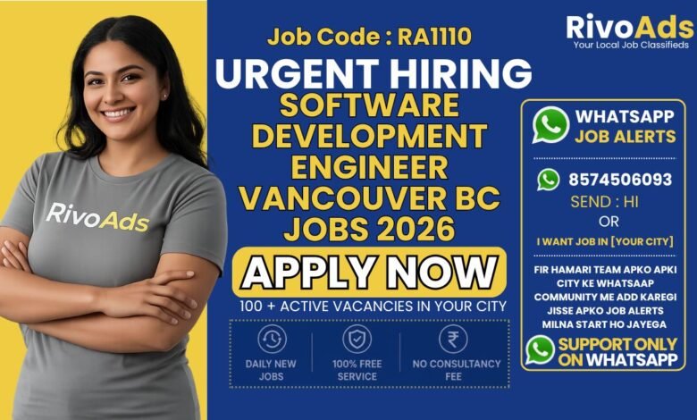 Software Development Engineer Vancouver BC Jobs 2026 at Amazon development center.