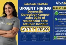Domestic Caregiver Kanpur Jobs 2026 at residential care setup in Kanpur
