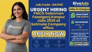 FMCG Salesman Fazalganj Kanpur Jobs 2026 at Satmola Company office.