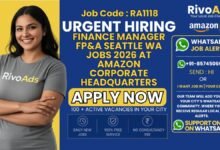 Finance Manager FP&A Seattle WA Jobs 2026 at Amazon corporate headquarters