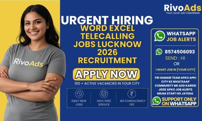 Word Excel Telecalling Jobs Lucknow 2026 office team