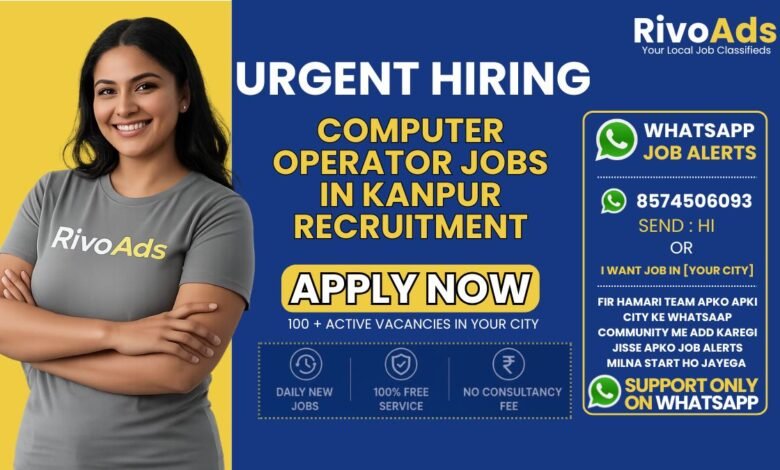 Computer Operator Jobs in Kanpur commercial office setup