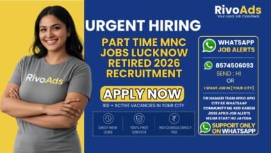 Part Time MNC Jobs Lucknow Retired 2026 corporate office hiring