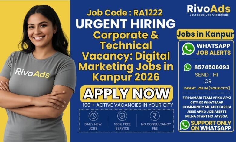 Kanpur Digital Marketing Jobs in Kanpur 2026 – Corporate & Technical Openings