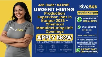 Production Supervisor Jobs in Kanpur 2026 – Chemical Manufacturing Unit Openings