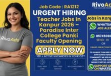 Teacher Jobs in Kanpur 2026 – Paradise Inter College Panki Faculty Opening