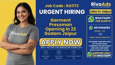 Garment Pressman Jobs in 22 Godam Jaipur 2026 – Pressing Staff Vacancy