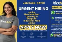 Junior Merchandiser Jobs in Sitapura Jaipur 2026 – Female Merchandiser
