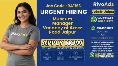 Museum Management Jobs in Amer Road Jaipur 2026 – M.A. Museology Vacancy