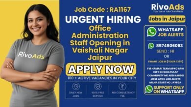 Office Admin Jobs in Vaishali Nagar Jaipur 2026 – Computer Staff Vacancy