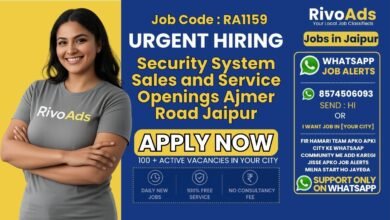 Security System Sales Jobs in Ajmer Road Jaipur 2026 – Male & Female Staff Vacancy